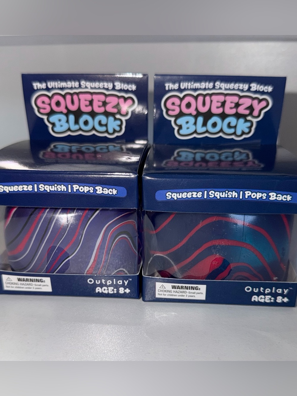 The Ultimate Squeezy Block Sensory Fidget Toy Stress Ball Ice Cube Squishy - Picture 4 of 5